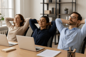 relaksacja w biurze, zarządzanie emocjami, redukcja stresu, stres, rekrutacja&rozwój